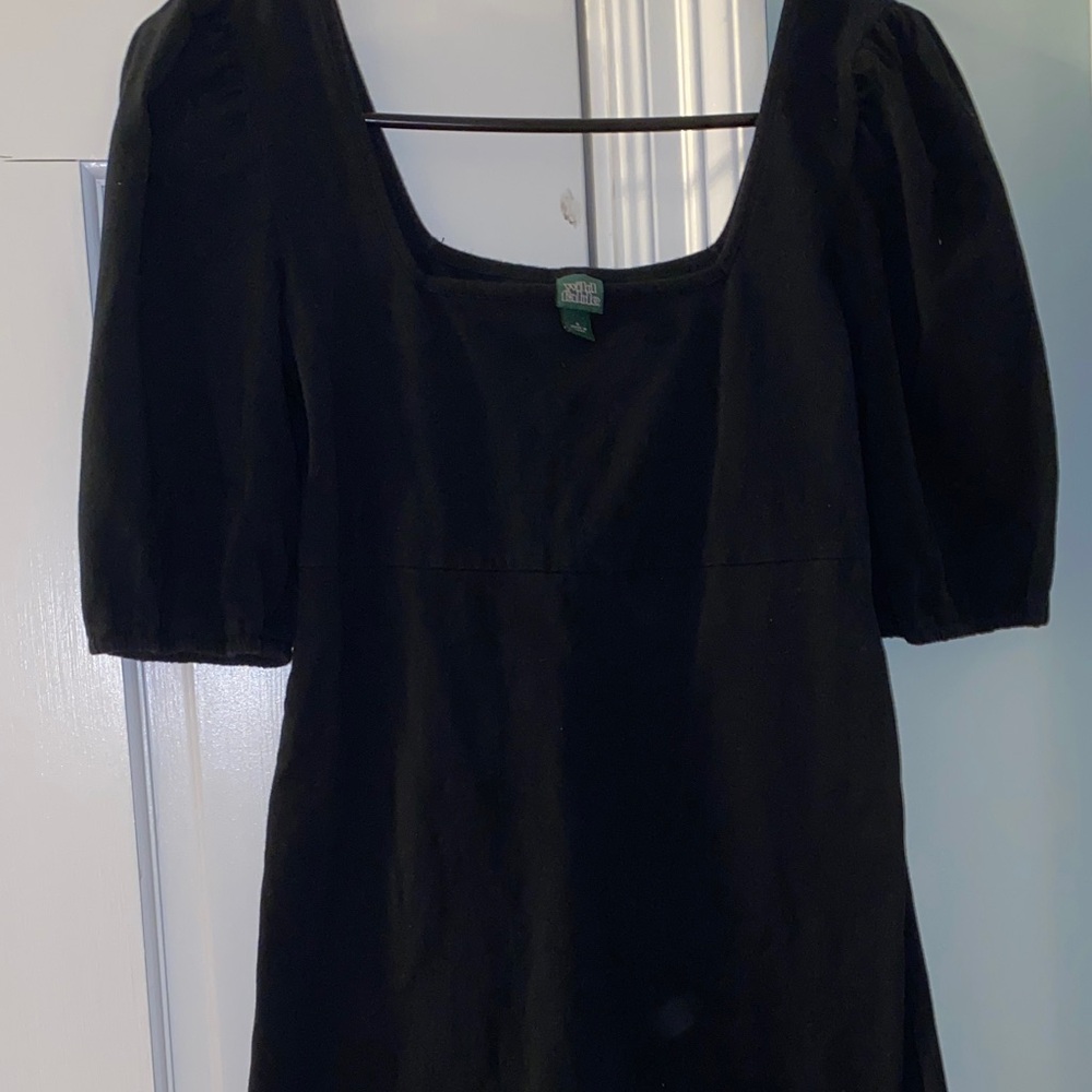 Wild Fable Black Puff Sleeve Dress